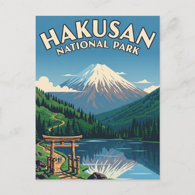 Postal Parque nacional Hakusan de Japón (Anverso)