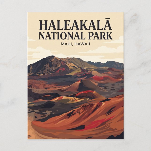 Postal Parque Nacional Haleakalā Hawái (Anverso)