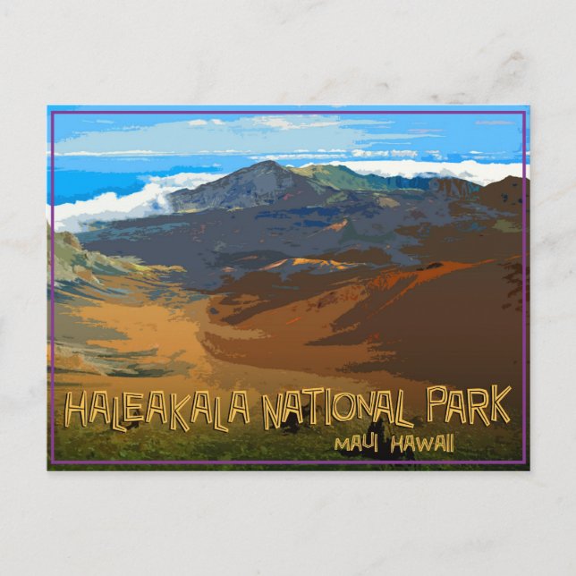 Postal Parque nacional Haleakala, Maui Hawaii (Anverso)