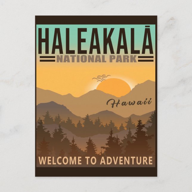 Postal Parque nacional Haleakalā - Souvenir de la Viña Ha (Anverso)