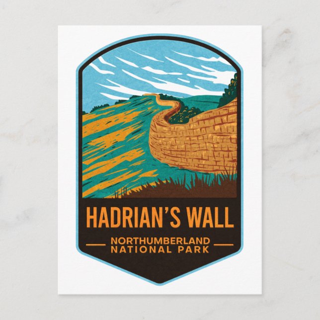 Postal Parque nacional Hardians Wall Northumberland (Anverso)