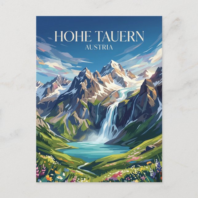 Postal Parque Nacional Hohe Tauern Austria (Anverso)