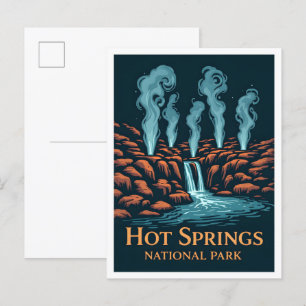 Postal Parque nacional Hot Springs Arkansas EE.UU. Viajes