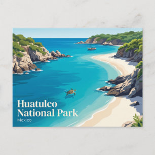 Postal Parque Nacional Huatulco México