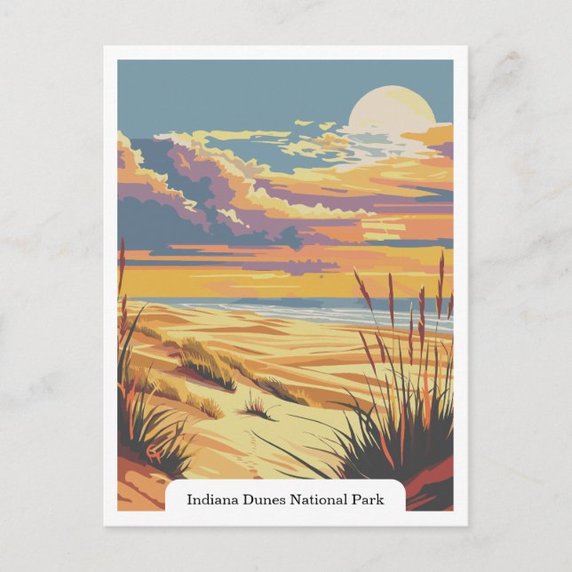 Postal Parque nacional Indiana Dunes Estados Unidos (Anverso)