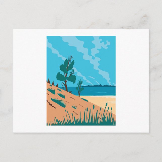 Postal Parque nacional Indiana Dunes WPA (Anverso)