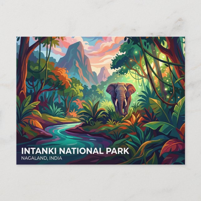 Postal Parque Nacional Intanki India (Anverso)