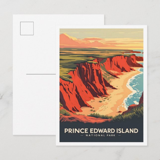 Postal Parque nacional Isla del Príncipe Eduardo (Anverso / Reverso)