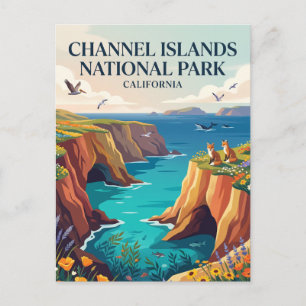Postal Parque Nacional Islas del Canal California