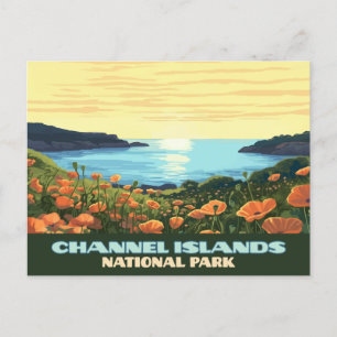 Postal Parque Nacional Islas del Canal California Contrab
