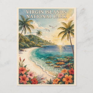 Postal Parque Nacional Islas Vírgenes Viaje Antiguo