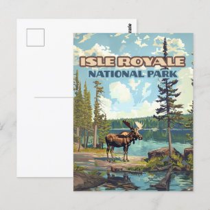 Postal Parque nacional Isle Royale Lago Michigan