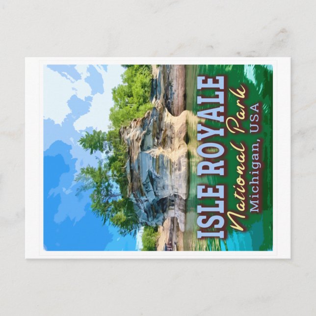 POSTAL PARQUE NACIONAL ISLE ROYALE - MICHIGAN ESTADOS UNI (Anverso)