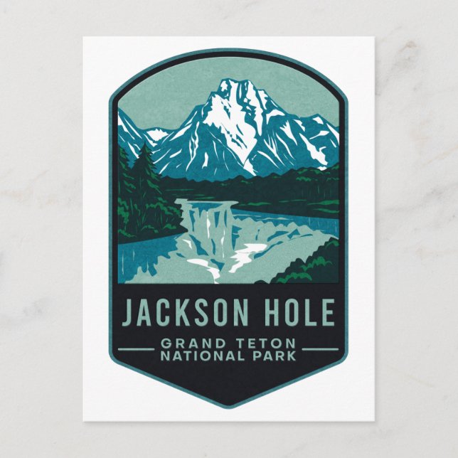 Postal Parque nacional Jackson Hole Grand Teton (Anverso)