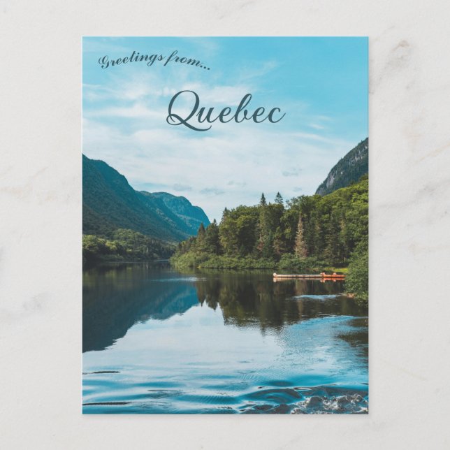 Postal Parque Nacional Jacques Cartier Quebec Canadá (Anverso)