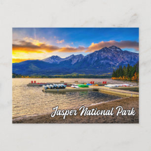 Postal Parque Nacional Jasper, Alberta, Canadá
