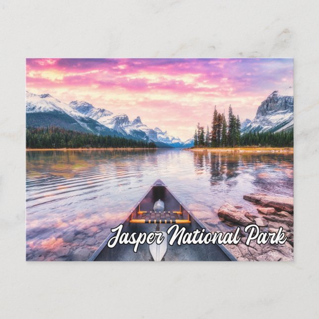 Postal Parque Nacional Jasper, Alberta, Canadá (Anverso)