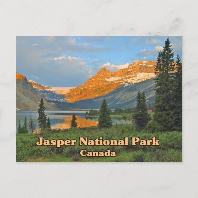 Postal Parque nacional Jasper Canadá (Anverso)