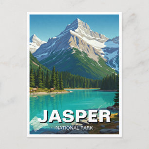 Postal Parque nacional Jasper Canadá