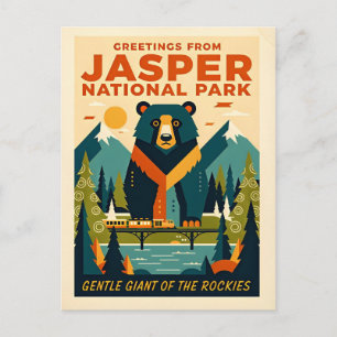 Postal Parque Nacional Jasper Canadá