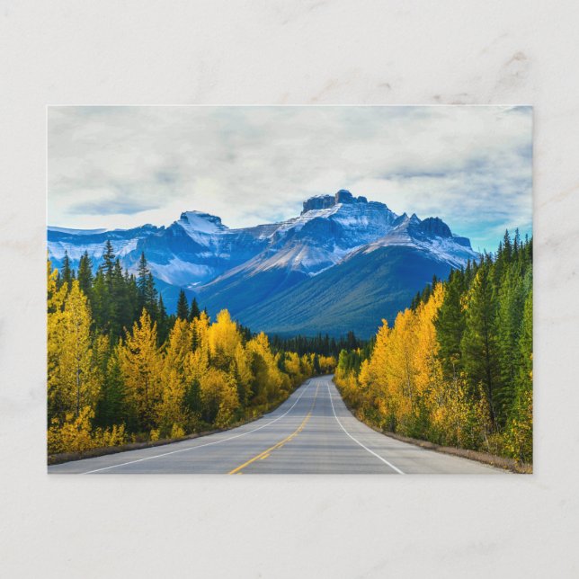 Postal Parque nacional Jasper, Canadá en otoño (Anverso)
