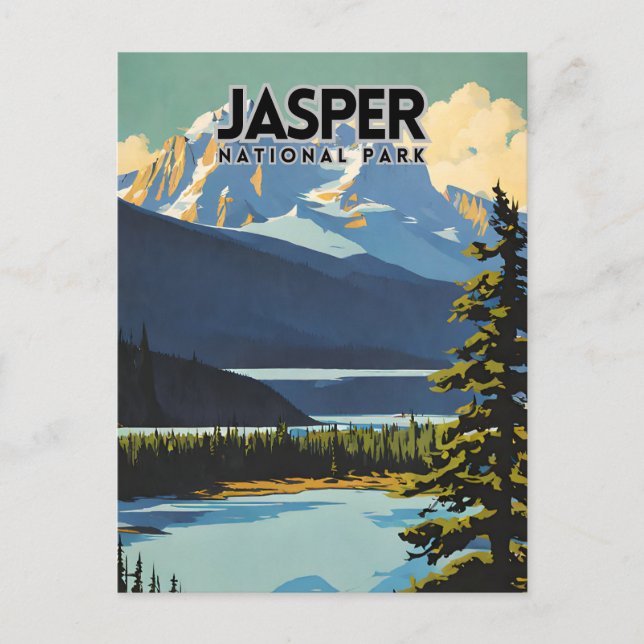 Postal Parque nacional Jasper Nostalgic (Anverso)