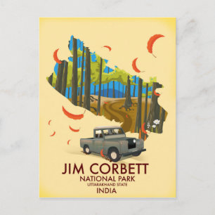 Postal Parque nacional Jim Corbett, estado de Uttarakhand