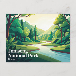 Postal Parque Nacional Jomseng Bután