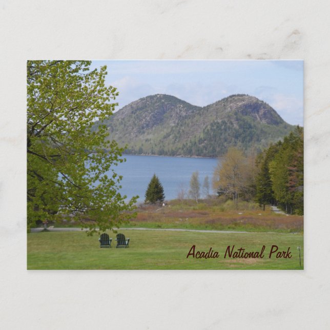 Postal Parque nacional Jordan Pond, Acadia (Anverso)