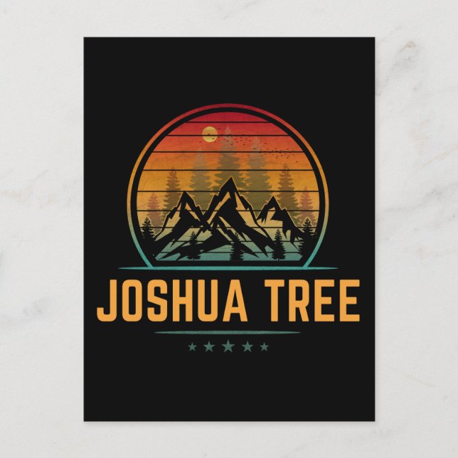 Postal Parque Nacional Joshua Tree (Anverso)