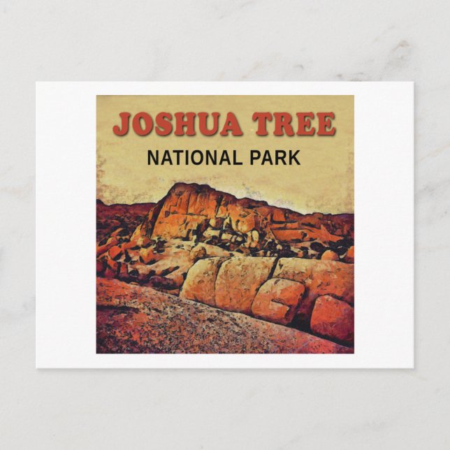 Postal Parque nacional JOSHUA TREE (Anverso)