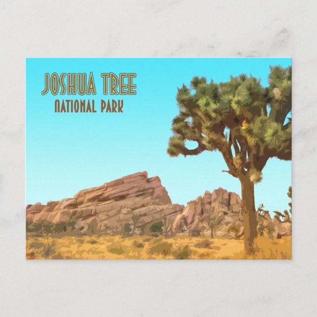Postal Parque nacional Joshua Tree (Anverso)