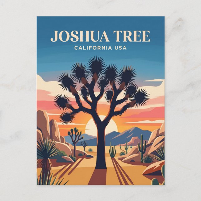Postal Parque Nacional Joshua Tree EE. UU. (Anverso)