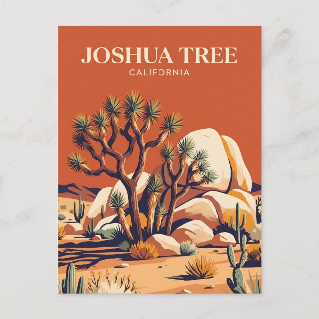 Postal Parque Nacional Joshua Tree EE. UU. (Anverso)