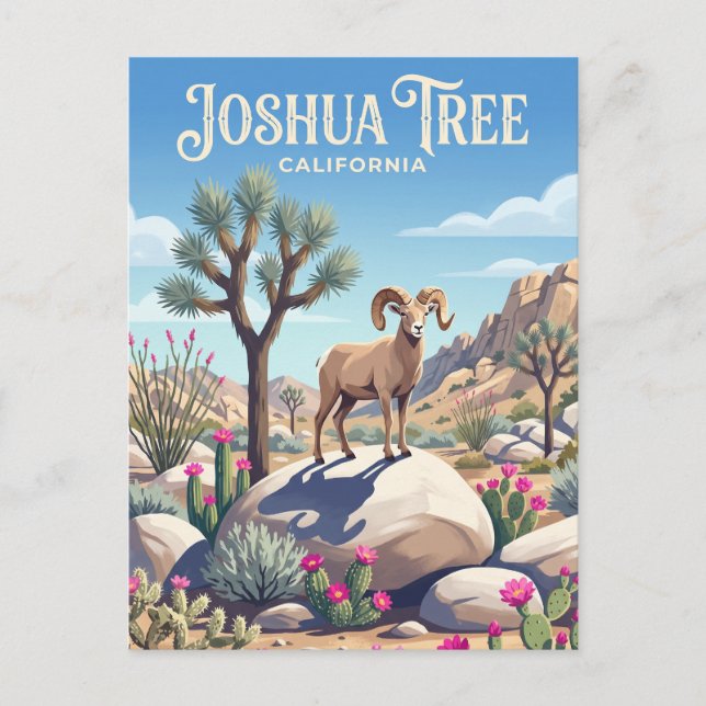 Postal Parque Nacional Joshua Tree EE. UU. (Anverso)