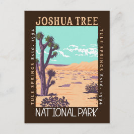 Postal Parque Nacional Joshua Tree Tule Springs Distresse