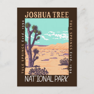 Postal Parque Nacional Joshua Tree Tule Springs Distresse