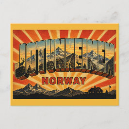 Postal Parque Nacional Jotunheimen Noruega