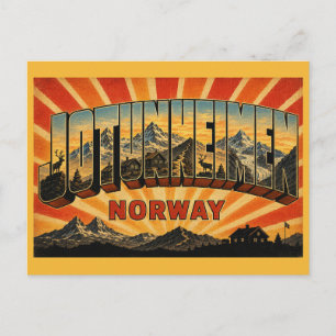 Postal Parque Nacional Jotunheimen Noruega