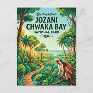 Postal Parque Nacional Jozani Chwaka Bay Tanzania