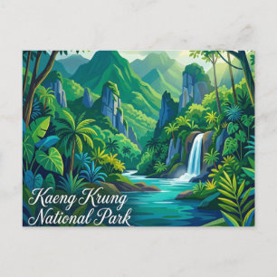 Postal Parque Nacional Kaeng Krung Tailandia