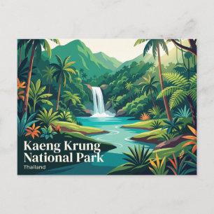 Postal Parque Nacional Kaeng Krung Tailandia
