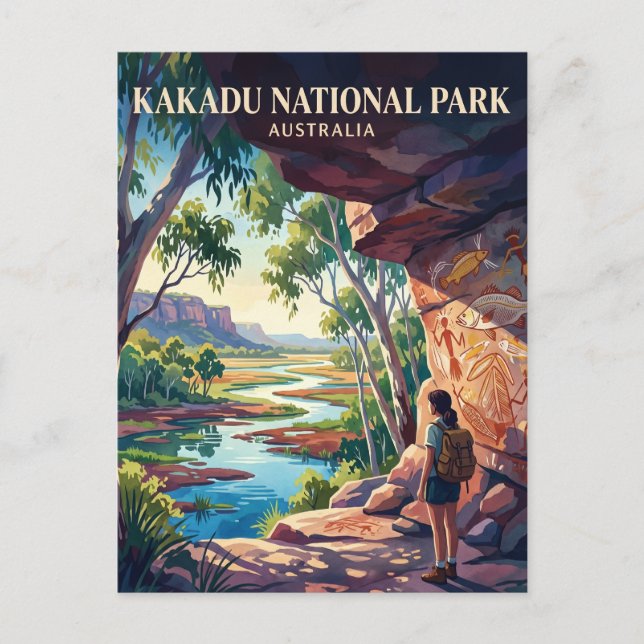 Postal Parque Nacional Kakadu Australia (Anverso)