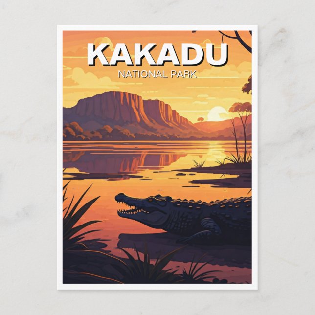 Postal Parque nacional Kakadu Australia (Anverso)