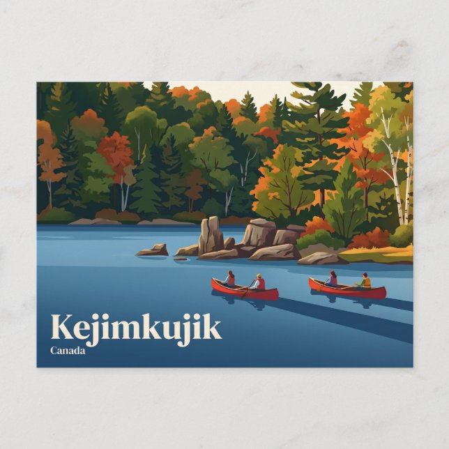 Postal Parque Nacional Kejimkujik Canadá (Anverso)