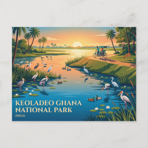 Postal Parque Nacional Keoladeo Ghana India