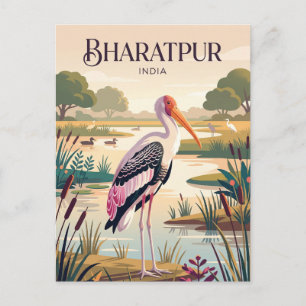 Postal Parque Nacional Keoladeo India