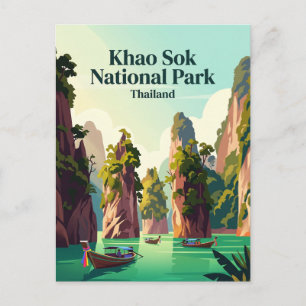 Postal Parque Nacional Khao Sok Tailandia