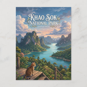 Postal Parque Nacional Khao Sok Tailandia