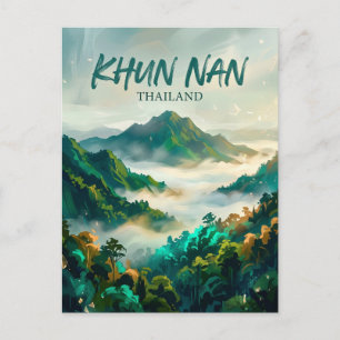 Postal Parque Nacional Khun Nan Tailandia